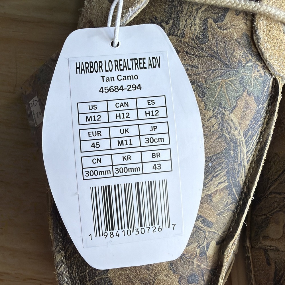 Hey Dude Realtree Harbor Lo Size M12 Suede Nubuck Comfy Slip On Shoes - Picture 6 of 11